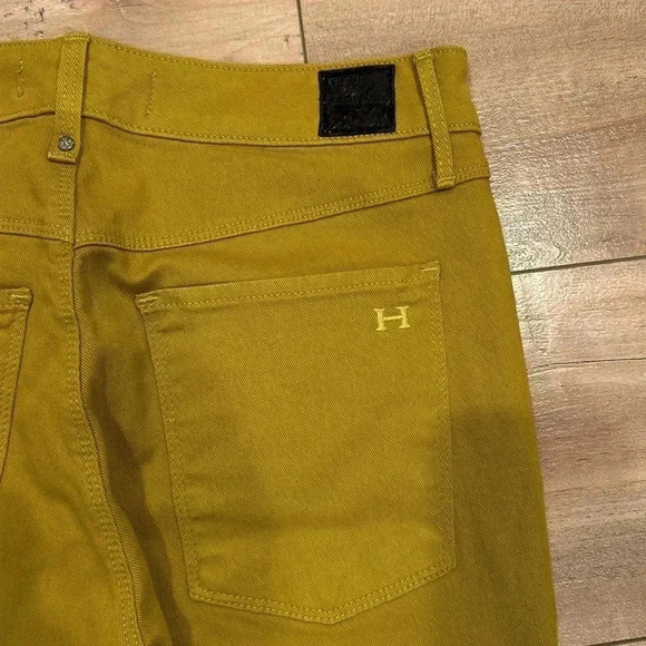 NWT Habitual Almas Zip Skinny Jean Tapestry Yellow Mustard Slim Jeans Sz 26 - Picture 15 of 16